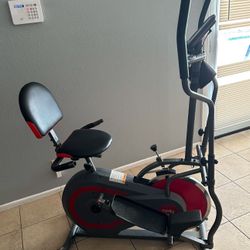 BODY POWER BRT5088 Trio Trainer Bike Elliptical Exercise Machine