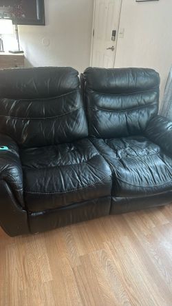 Free Recliner Used Black Sofa