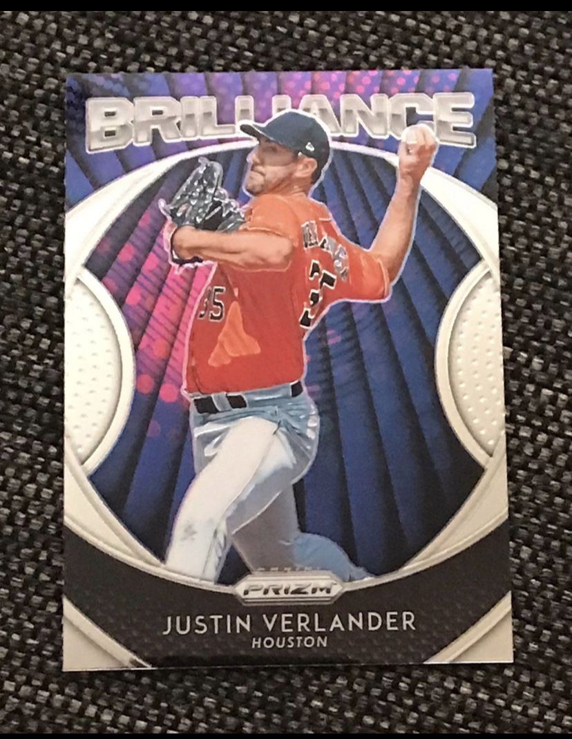 Houston Astros Justin Verlander 2019 Panini Prizm BRILLIANCE Card