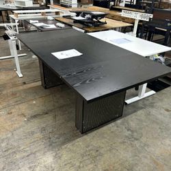 78 Inch Dining Table for 6 8 10, Modern FarmRectangular Kitchen Table, (small damage on bottom)