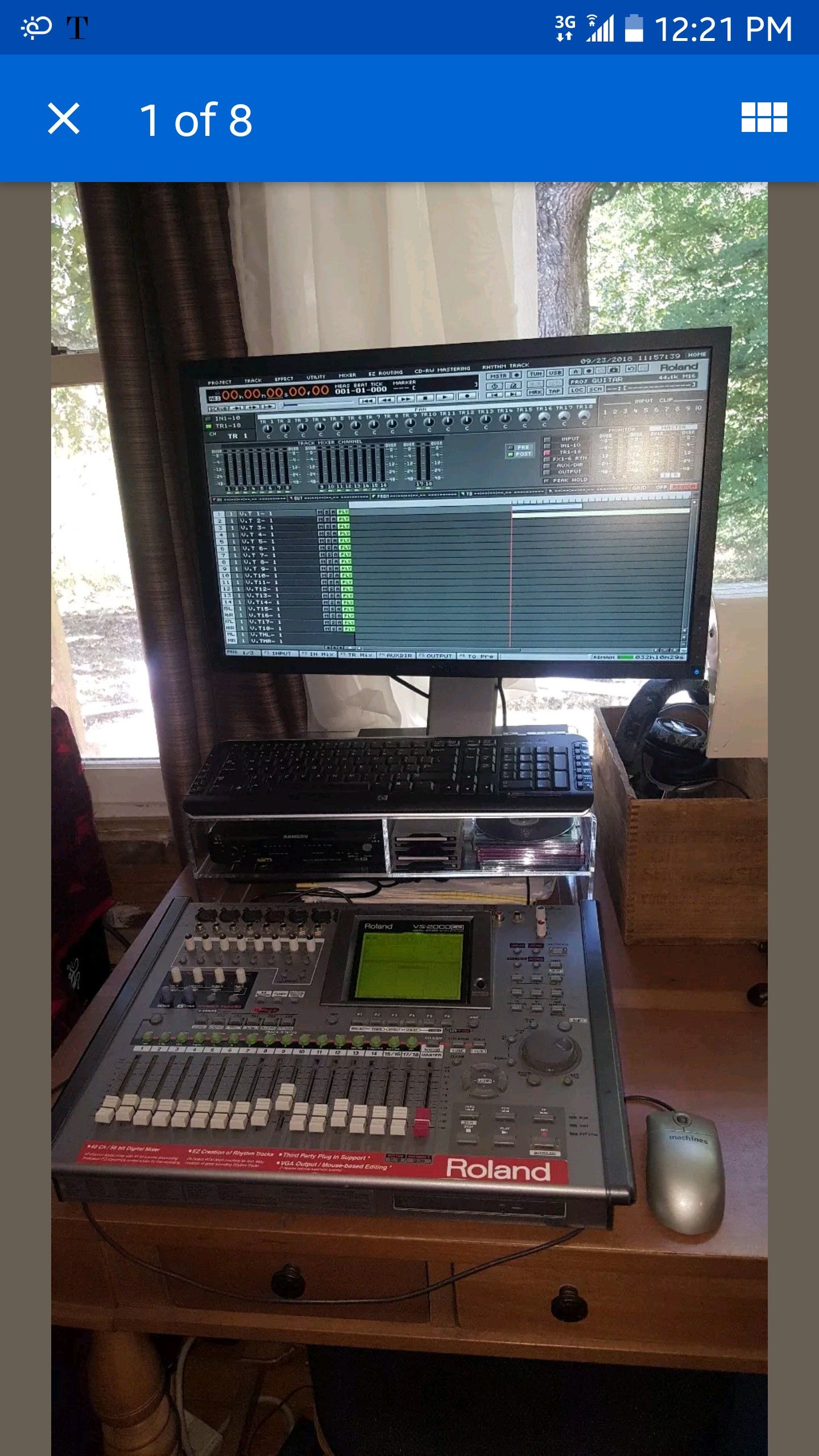 Roland vs2000cd recording studio workstation with cd burner