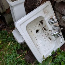 Pedestal Porcelain Sink