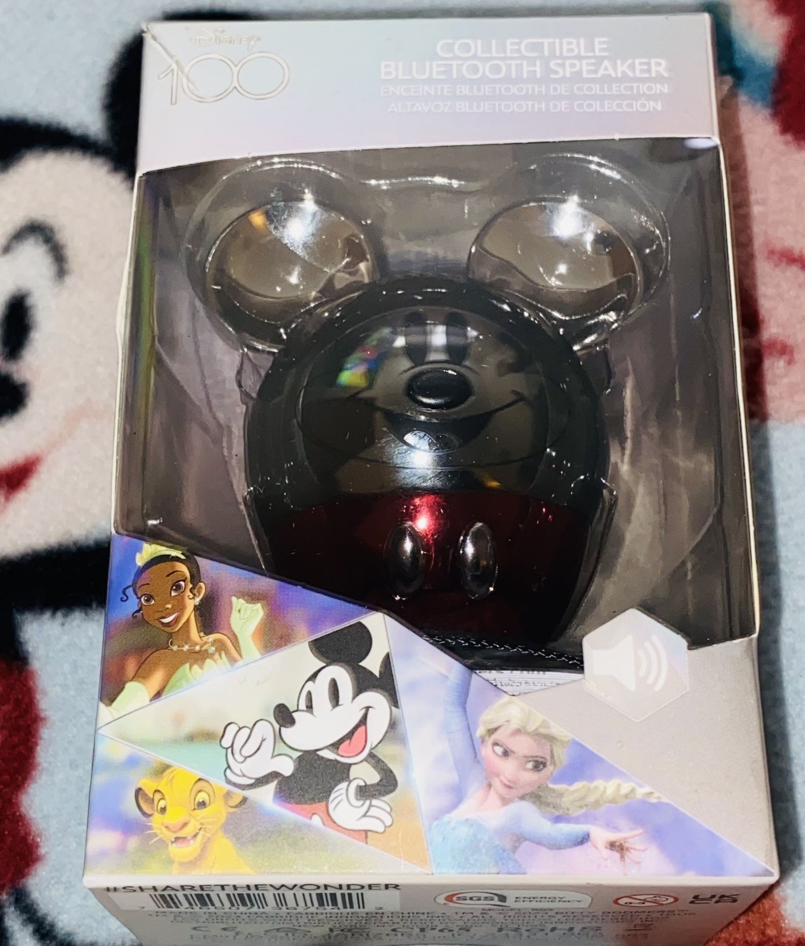 ⚫️🎼🐭🔈🔴🪩⚪️✨DISNEY 100TH ANNIVERSARY MICKEY MOUSE 🐭 PORTABLE BLUETOOTH SPEAKER🔊🎼⚫️⚪️🐭🪩🔴✨