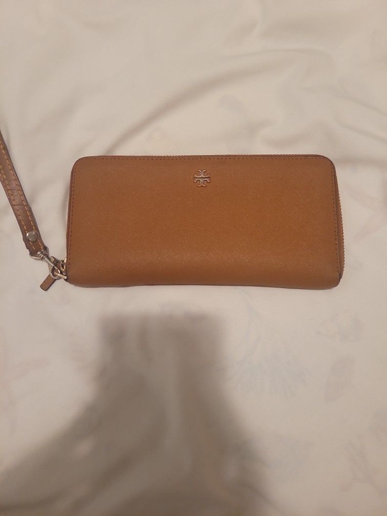 Tory Burch Robinson Zip Continental Wallet Bistro Brown