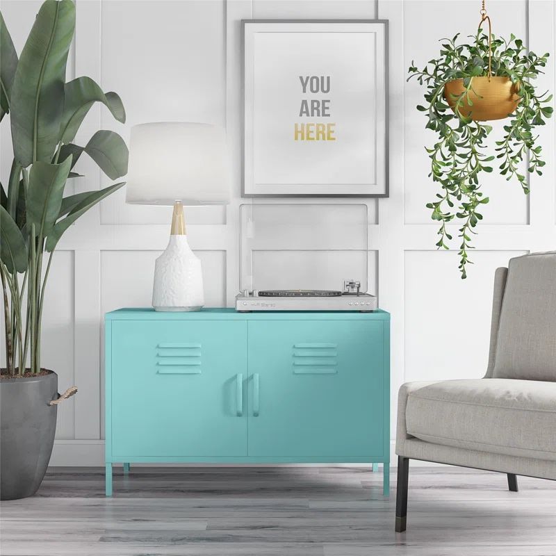 Novogratz Mint Green Storage Locker For That Industrial Look. Locker Has 2 Doors And Is Metal. Retails At Amazon For $199.https://offerup.com/redirect