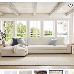 Pottery Barn Big Sur Sectional – Performance Everydaylinen™ Oatmeal