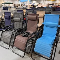 【$25-$65】New Outdoor Chair, Zero Gravity Chair, Camp Chair , Lawn Chairs, Chaise Recliner