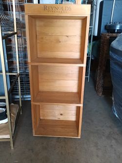 3 shelves Display, Very Sturdy. 