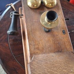 Antique Wooden Crank Phone