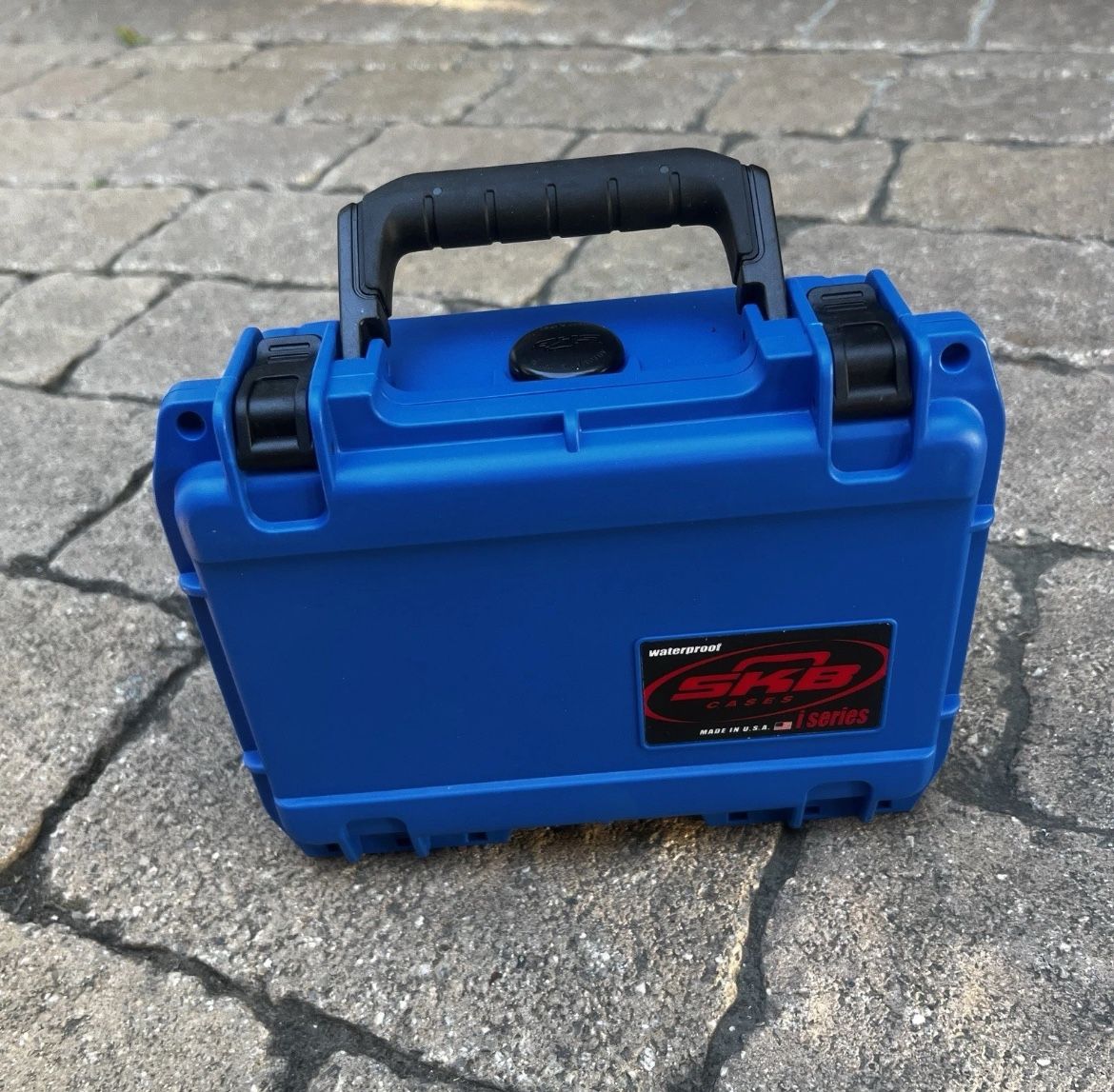 Blue SKB Waterproof Mini Hard Case with Foam Insert Pick And Pluck ISeries