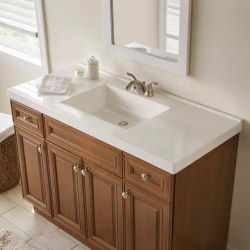 Rectangular Single Sink Vanity Top 