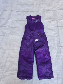 Weatherproof Fleece Top Snow Bibs Youth Size 5