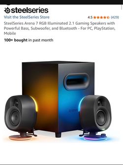 Steelseries arena 7 RGB illuminated gaming speakers