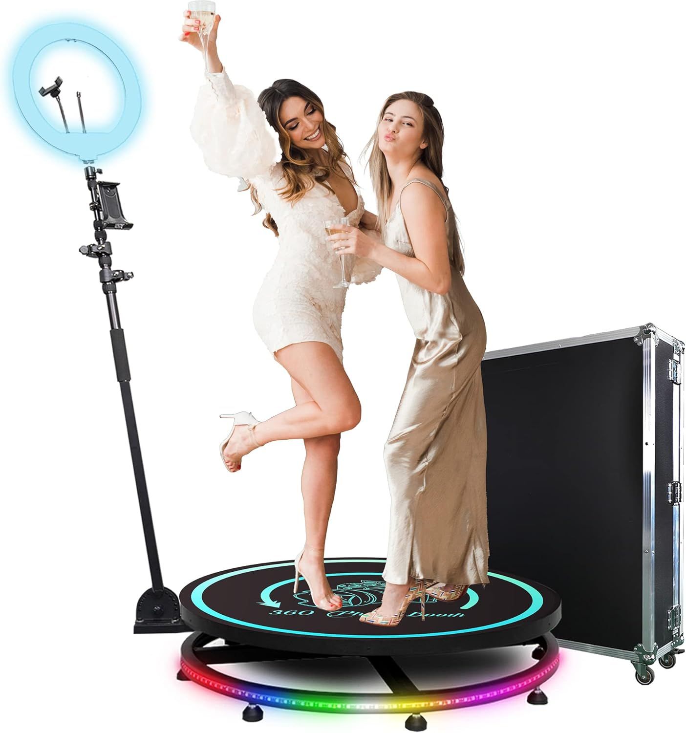 MWE 360 Photo Booth Machine for Parties with Flight Case
