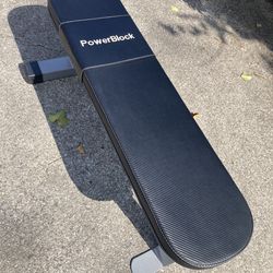 Foldable Compact Portable Powerblock Flat Bench