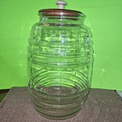 HUGE BARREL BEEHIVE GENERAL STORE DISPLAY JAR