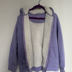 Primary Kids Lined Zip Up Hoodie 8/9