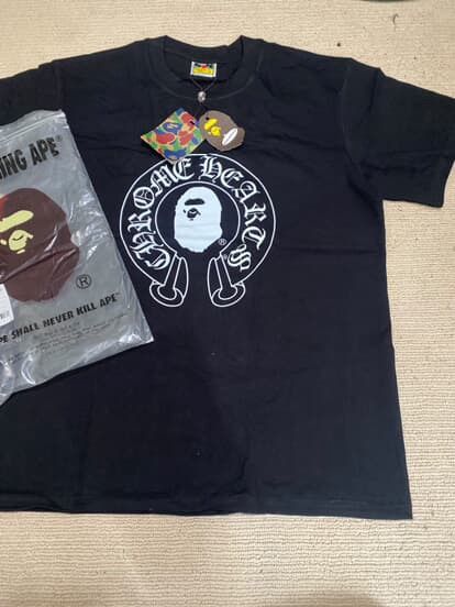 BAPE X CHROME HEARTS T Shirt