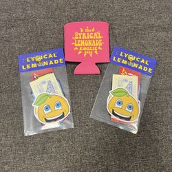2 packs of Lyrical Lemonade Stickers and can-koosie Thumbnail