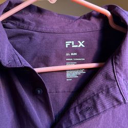 FLX long Sleeve Men Dress Shirt XL