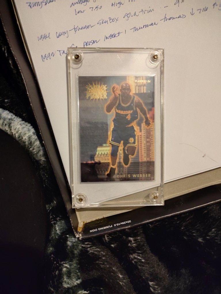 Fleer 94-94 Chris Webber Tower Of Power Card