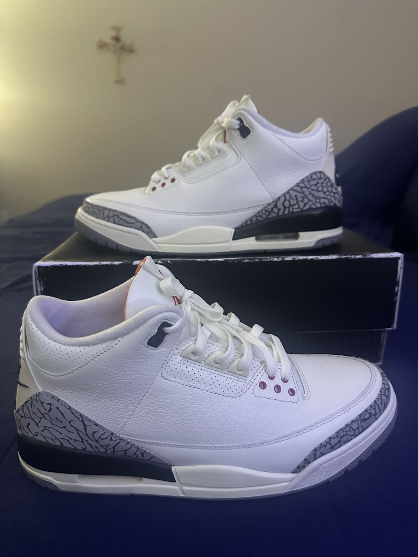 Air Jordan 3 Retro “White Cement Reimagined” - Size 10.5 Used