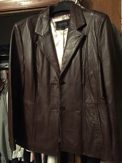 Wilson leather light brown jacket, woman’s