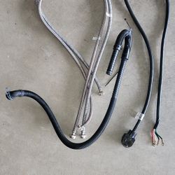 Dryer Power Cord and Washer Supply and Drain Hoses