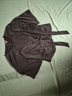 Vince Camuto Black Blouse with Tie Detail