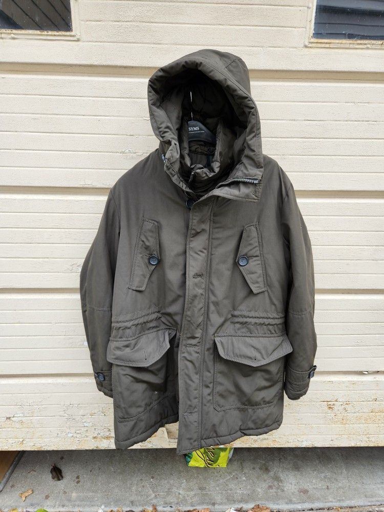 Mens Made In Italy Parka Coat. Medium
