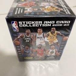 2019-20 Panini NBA Basketball Sticker and Card Collection Box Sealed - 50 Packs!