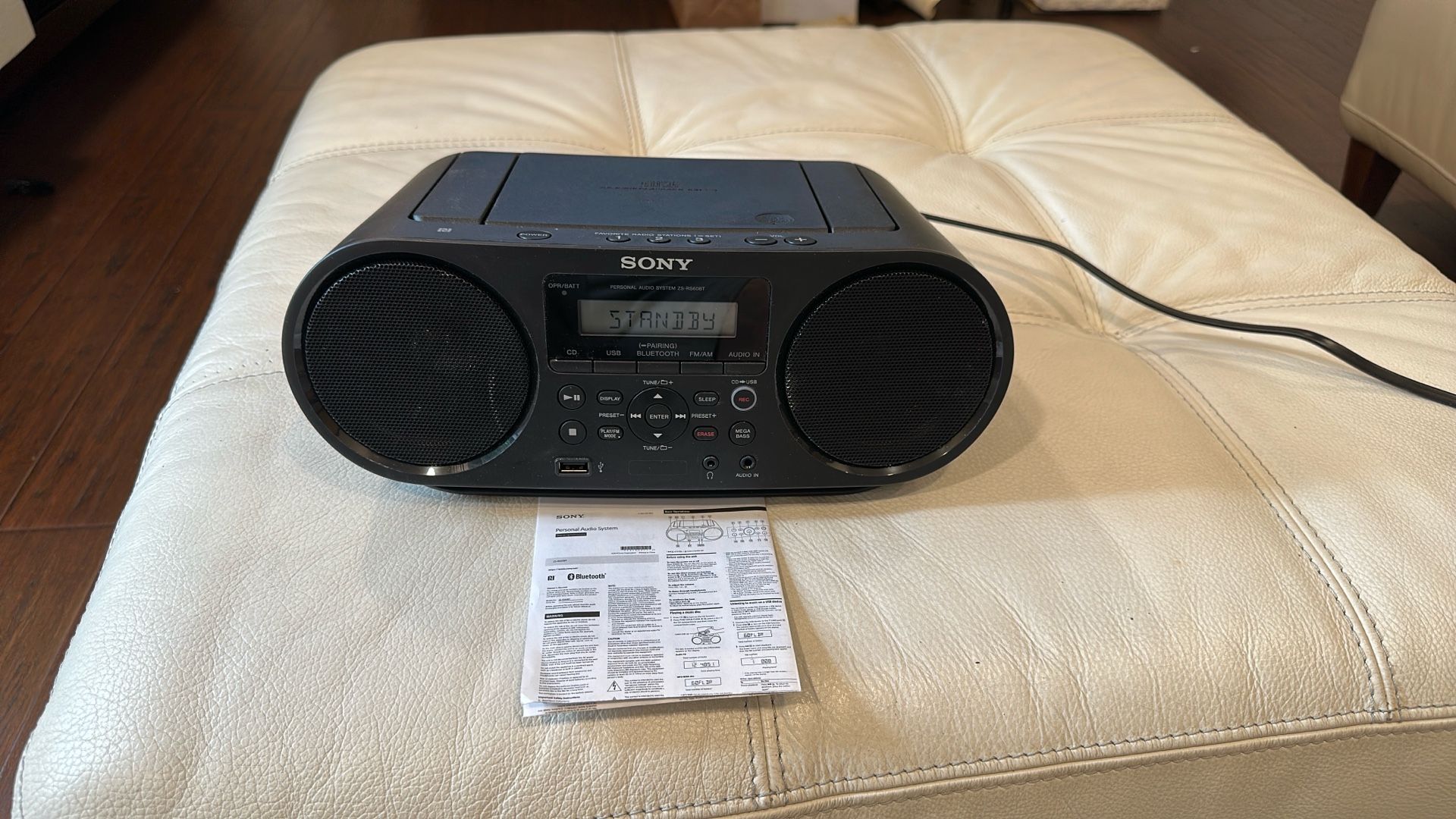 SONY ZS-RS60BT Boombox With USB And Bluetooth