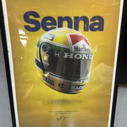 Aryton Senna F1 Poster 