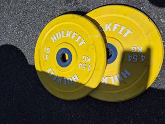 Set Of 10 Lbs Yellow Hulkfit Plate