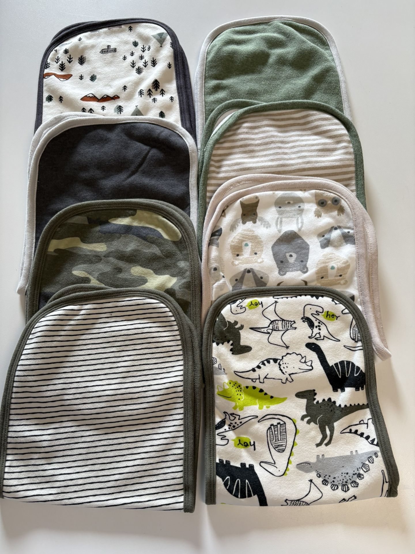 8 Burp Rags (new, opened pkg)