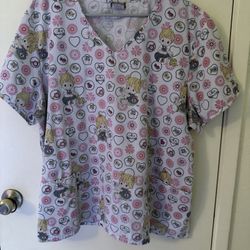 Women’s Medical Scrub Top Plus Size 