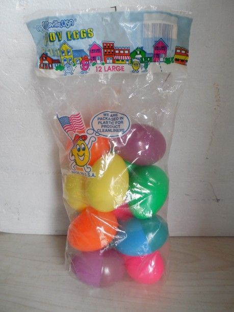 NEW Plastic Openable Easter Eggs With 12 Per Bag Or Easter Eggs Coloring Kit With Pass Cups