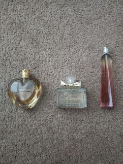 Full size perfume ( princess by Vera Wang, Miss Dior, Very by Givenchy