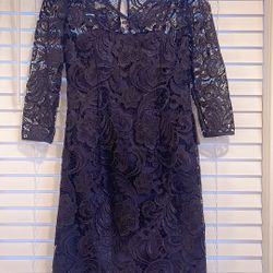 NWT NORDSTRORM ADRIANNA PAPELL Blue Navy Dress, Size 4