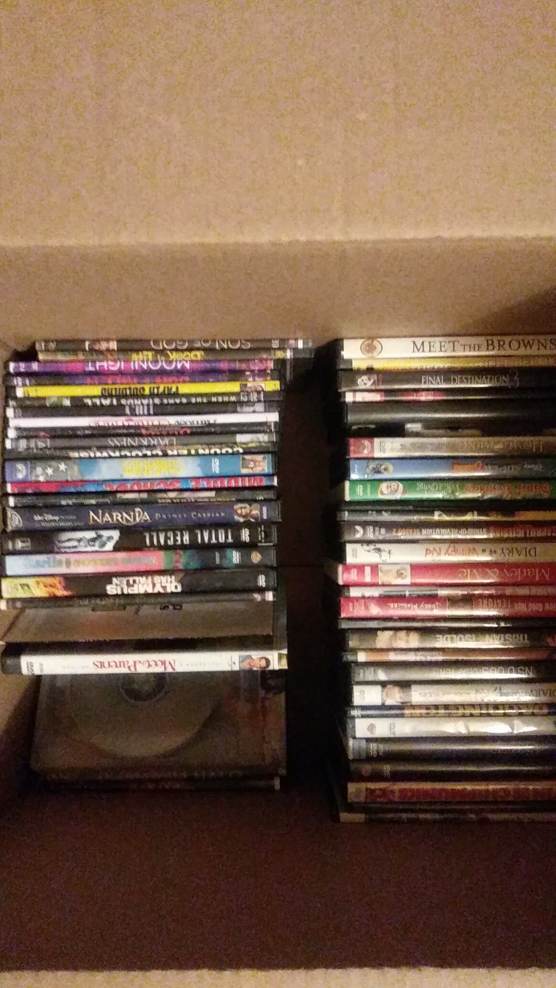 Whole box movies and dvd player