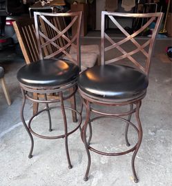 2 bar height barstools $60 both