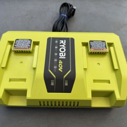 Brand New Ryobi 40-Volt Lithium Ion Dual Port Rapid Charger