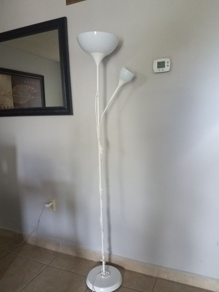 White floor lamp