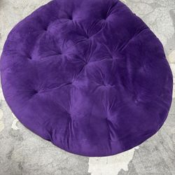 Large purple mattress dog bed cushion