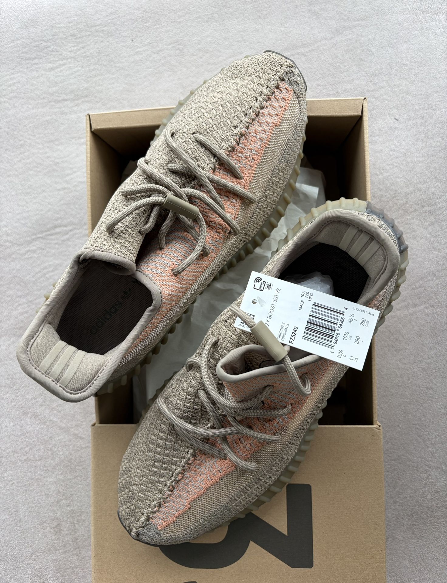 adidas Yeezy Boost 350 V2 Sand Taupe, Size 10.5 DS