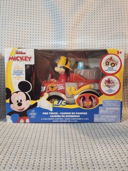Disney Junior Mickey Mouse 9" RC Remote Control Fire Truck 2.4 GHz  NEW