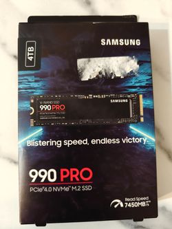 4TB Samsung 990 Pro Gen4 NVMe SSD