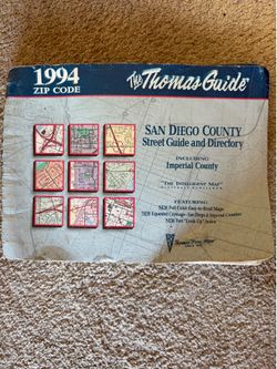 1994 Thomas Brothers, San Diego County Street Guide