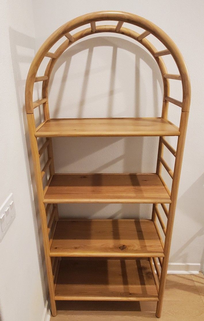 72" Holladay Arch Curved Wooden Bookcase - Thresholdâ„¢ designed with Studio McGee