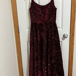Sequin Red Party Dress 